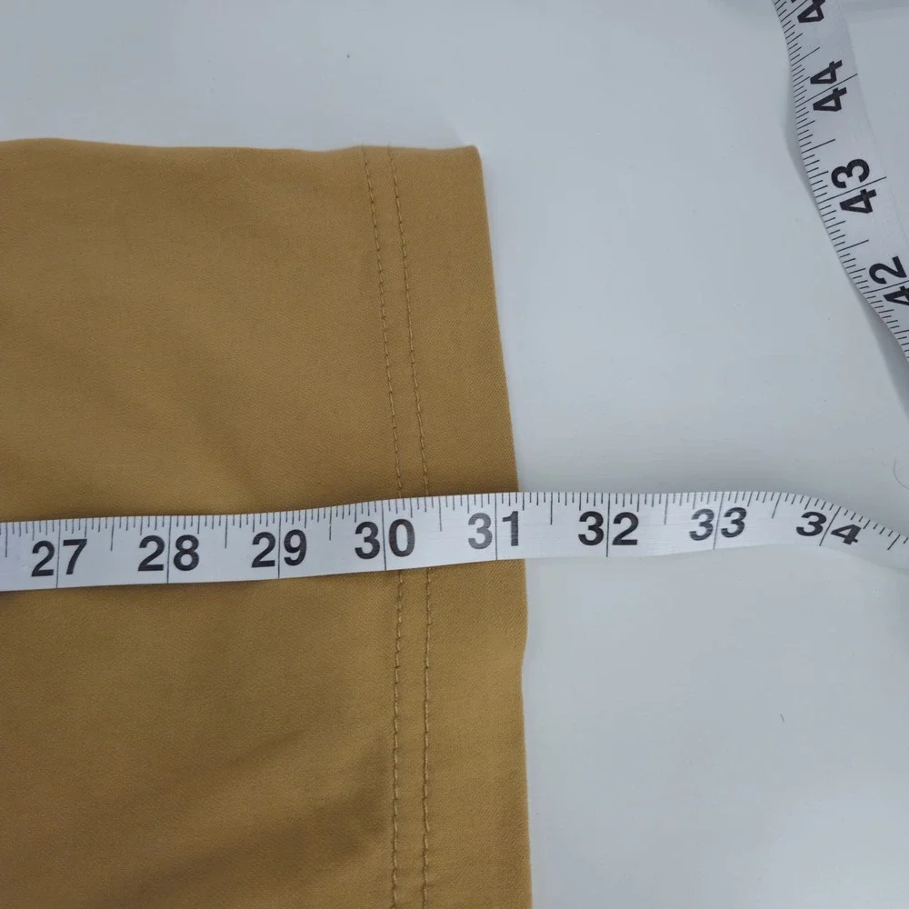 Prana Halle Hiking‎ Pants Tan Khaki Straight Leg Outdoor Size 12 Gorpcore Earthy